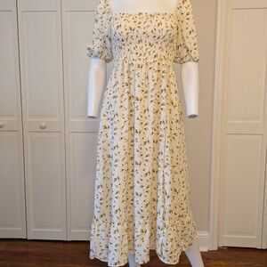 Morning Lavender Floral Maxi Dress